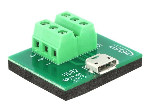 Delock - USB-adapter - 6-pins terminalblokk (hunn) til Micro-USB type B (hunn)