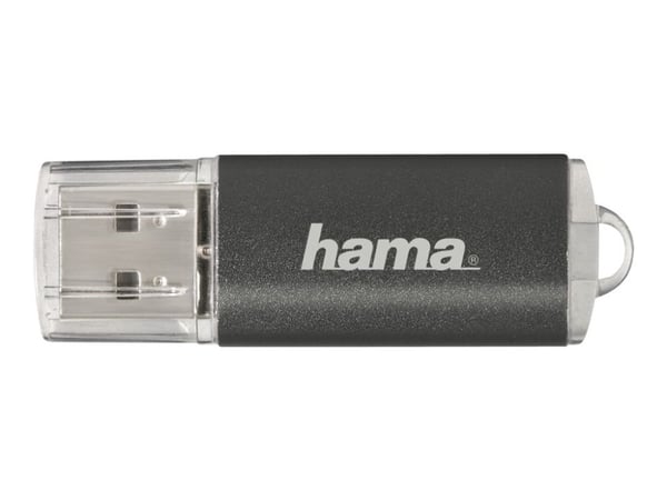 Hama "Laeta" FlashPen, 16 GB, USB A-tyyppi, 2.0, Suojus, Harmaa
