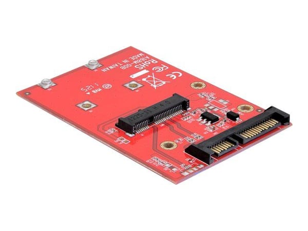 Delock Converter SATA 22 pin > mSATA with 2.5" Frame - Grensesnittsadapter - mSATA - mSATA - SAS 6Gb/s, SATA 6Gb/s