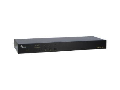Argus KVM KS-3104 - Omkopplare för tangentbord/video/mus - 4 x KVM port(s) - 1 lokal användare - rackmonterbar