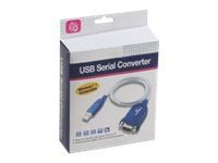 Microconnect USBADB, Harmaa, 1,8 m, USB A-tyyppi, DB-9, Uros, Uros