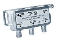 Triax CTS 2400 - Antenniliitin - F-liitin (naaras) F-liittimestä (naaras) F-liittimeen (naaras) Triax CTS 2400 - Antenniliitin - F-liitin (naaras) F-liittimestä (naaras) F-liittimeen (naaras)