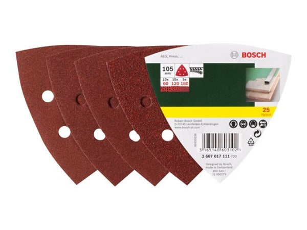 Bosch LEIKKURI TERÄ DELTA 105MM 6H 25 KPL PL