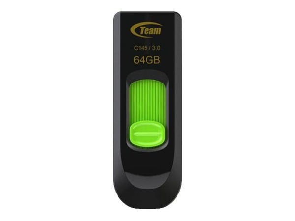 Team USB Disk C145 - USB-flashstasjon - 64 GB - USB 3.0 - gul Team USB Disk C145 - USB-flashstasjon - 64 GB - USB 3.0 - gul