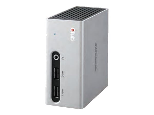 Club 3D SenseVision USB 3.0 4K Mini Docking Station - Dockningsstation - USB - DVI, HDMI - 1GbE