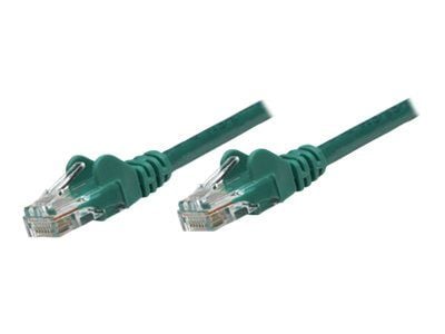 Intellinet Network Patch Cable, Cat5e, 0.5m, Green, CCA, U/UTP, PVC, RJ45, Gold Plated Contacts, Snagless, Booted, Lifetime Warranty, Polybag - Kob...