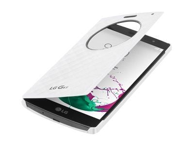 LG Quick Circle CFV-110 - Lommebok for mobiltelefon - hvit - for LG G4s H735