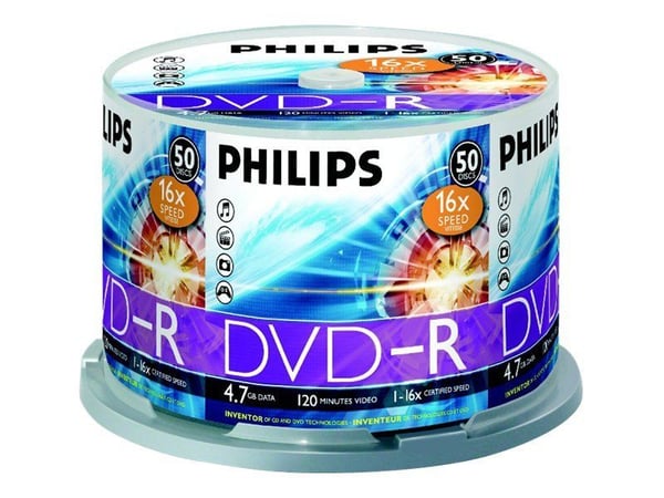 Philips DVD-R DM4S6B50F/00, DVD-R, 4,7 GB