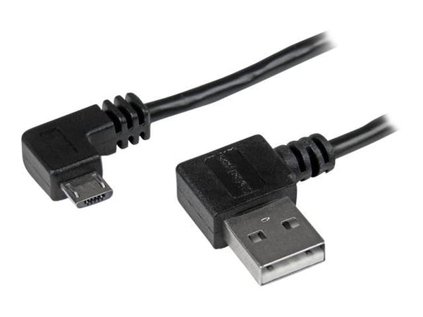 StarTech.com 1m 3 ft Micro-USB-kaapeli suorakulmaisilla liittimillä - M/M - USB A-Micro B-kaapeli - 3ft oikeakulmainen Micro-USB-kaapeli (USB2AUB2R...