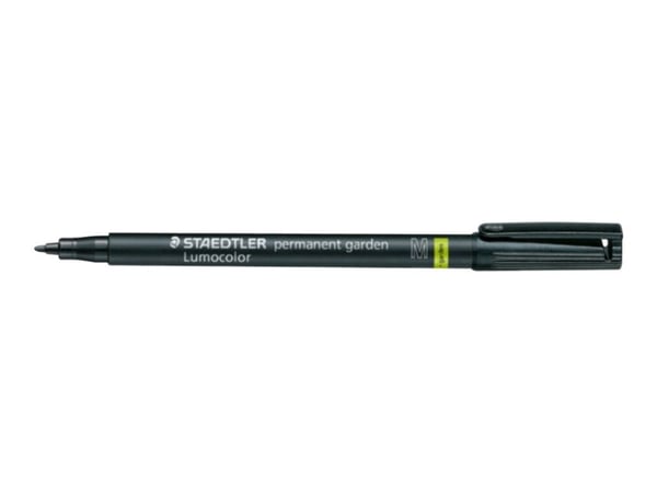 STAEDTLER Lumocolor 319 GM - Markering - permanent - svart - 1 mm - medel