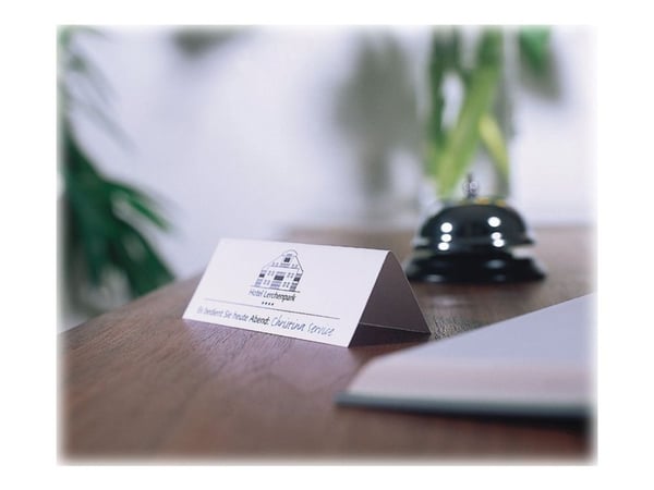 Avery Tent Card C32253 - Hvit - 40 x 110 mm 100 stk (25 ark x 4) bordkort