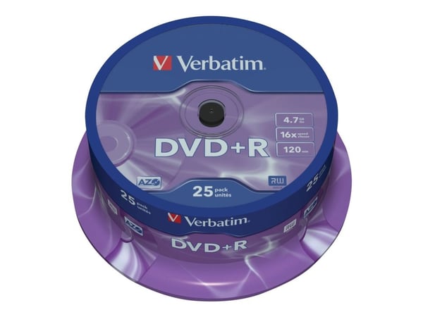 Verbatim DataLifePlus - 25 x DVD+R - 4,7 GB 16x - spindel