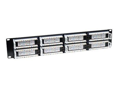 Intellinet Patch Panel, Cat5e, UTP, 48-Port, 2U, Black - Koblingspanel - CAT 5e - UTP - RJ-45 - svart - 2U - 19"