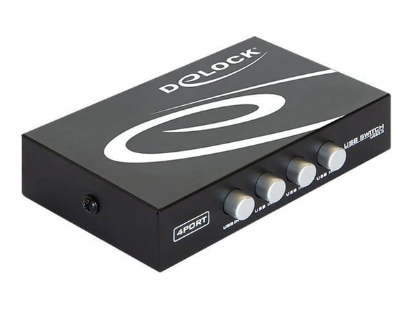 Delock Switch USB 2.0 4 port manual - USB-växel - 4 x USB 2.0 - skrivbordsmodell