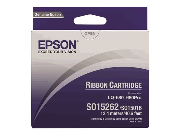 Epson - Svart - stoffbånd for skriver - for LQ 1060, 2500, 2500+, 2550, 670, 680, 680Pro