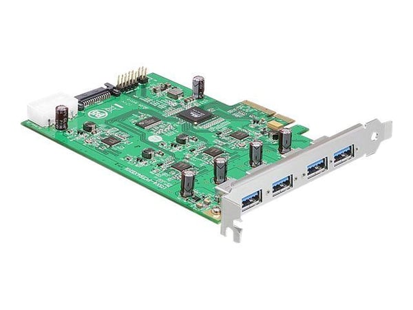 Delock PCI Express Card x4 > 4 x External - USB-adapter - PCIe 2.0 x4 - USB 3.0 x 4