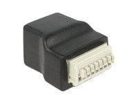 DeLOCK 65527, RJ45, Musta, Hopea