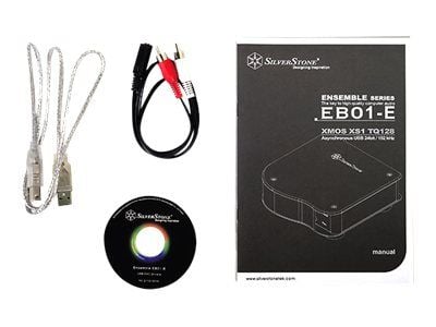SilverStone Ensemble EB01-E - Digital- til analoglydomformer - sølv