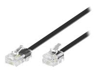 MicroConnect Modular - Nettverkskabel - RJ-11 (hann) til RJ-45 (hann) - 5 m - svart