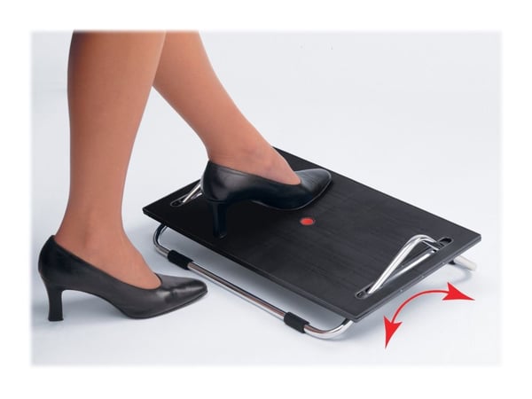 TWINCO TWIN ERGONOMIC - Fotstøtte - svart, krom