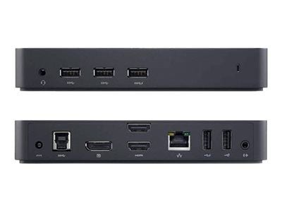 DELL Telakointiasema USB 3.0, D3100, Langallinen, USB 3.2 Gen 1 (3.1 Gen 1) Type-B, USB A-tyyppi, USB B-tyyppi, 10,100,1000 Mbit/s, 1000BASE-T, 100...