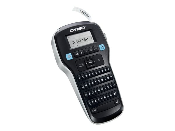 DYMO LabelMANAGER 160 - Etikettskrivare - svartvit - Rulle (1,3 cm) - tvåradig utskrift