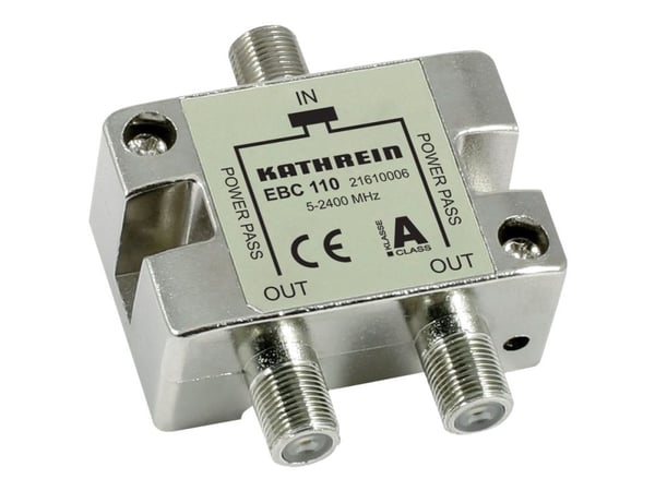 Kathrein EBC 110, Kabelfordeler, 5 - 2400 Mhz, Sølv, metalli, F, 55 mm