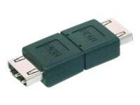 DIGITUS - HDMI-adapter - HDMI hunn til HDMI hunn - skjermet - svart