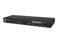 ATEN CS1716A - KVM-svitsj - 16 x KVM port(s) - rackmonterbar - DC-strøm