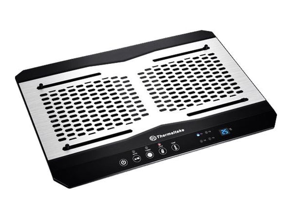 Thermaltake Massive TM - Notebookvifte - med 2-porters USB-hub - 120 mm - svart