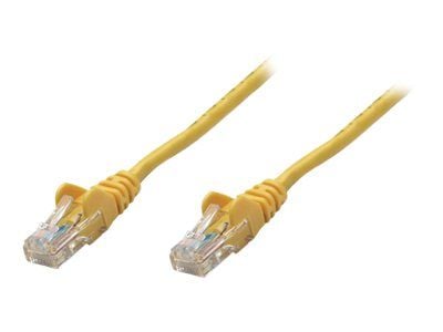 Intellinet Network Patch Cable, Cat5e, 3m, Yellow, CCA, U/UTP, PVC, RJ45, Gold Plated Contacts, Snagless, Booted, Lifetime Warranty, Polybag - Kobl...