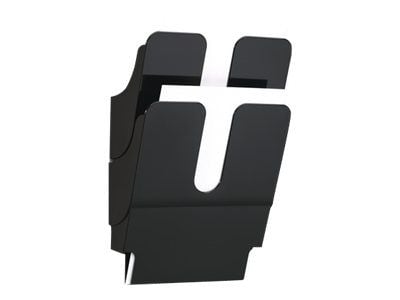 DURABLE FLEXIPLUS - Litteraturholder - veggmonterbar - 2 rom - for A4 - svart