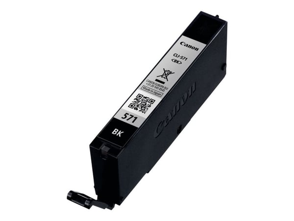 Canon CLI-571BK - 7 ml - svart - original - blekkbeholder - for PIXMA TS5051, TS5053, TS5055, TS6050, TS6051, TS6052, TS8051, TS8052, TS9050, TS9055