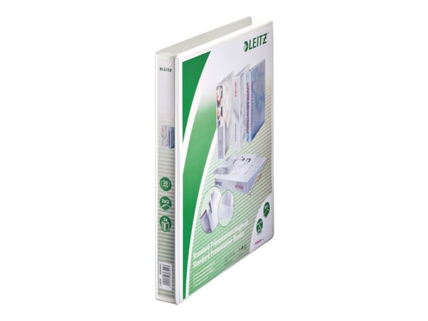 Leitz Standard - Presentationsringpärm - ryggbredd: 38 mm - för A4 (210 x 297 mm) - kapacitet: 200 ark - vit