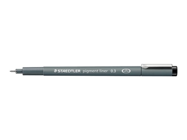 Fineliner Staedtler pigmentliner 0.3 mm sort (stk.)