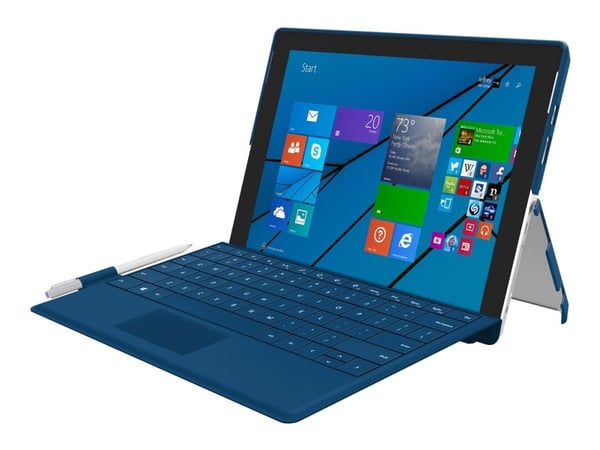 Incipio Feather Advance - Baksidedeksel for nettbrett - Plextonium, veganlær - marineblå - for Microsoft Surface Pro 3