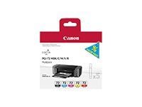 Canon PGI-72 MBK/C/M/M/M/Y/R Multipack - 5 pakker - gul, cyan, magenta, rød, matt svart - original - blekkbeholder - for PIXMA PRO-10, PRO-10S; PIX...