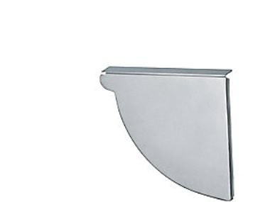 VM Zinc endebund Th 400 mm - Kvartrund, blank zink/ZINC NATUR