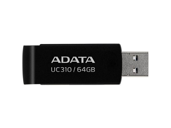 ADATA UC310 - USB flash-enhet - 64 GB - USB 3.2 Gen 1 - svart