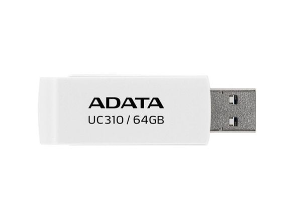 ADATA UC310 - USB flash-enhet - 64 GB - USB 3.2 Gen 1 - vit