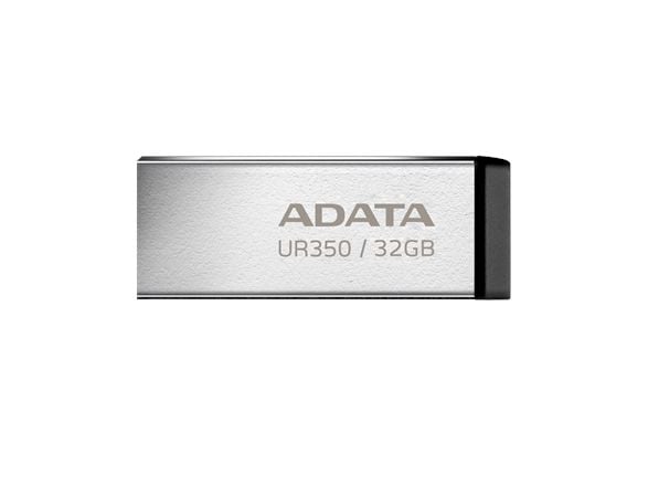 ADATA UR350 - USB-flashstasjon - 32 GB - USB 3.2 Gen 1 - svart, nikkel