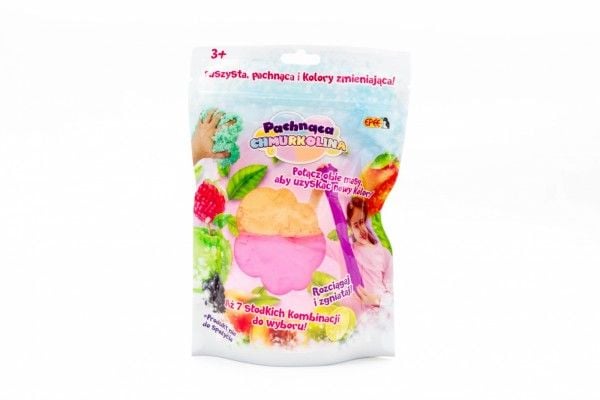 Duftende Cloudcucolin plastmasse, 1 pakke, serie 4, miks farger (2x30 g) Rosa+Oransje (peach)