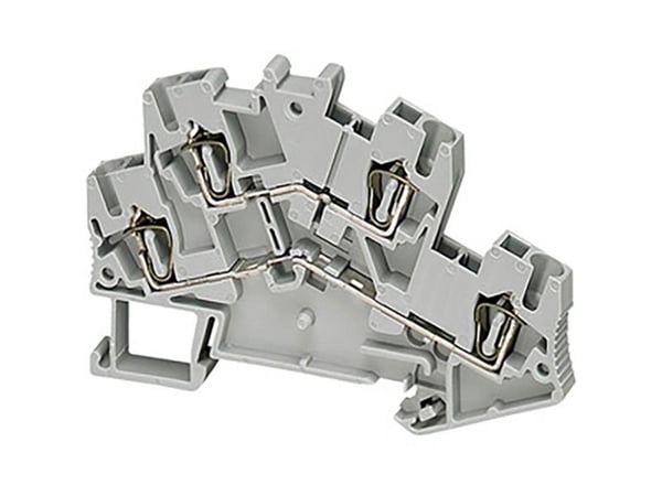 SCHNEIDER ELECTRIC Etageklemme fjeder, 2,5mm², musta