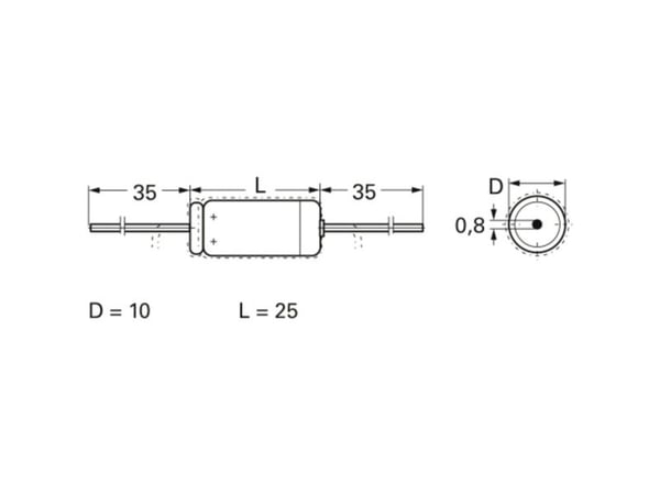 FTCAP A47104010025 / 1010480 Elektrolytkondensator med aksialtråd 470 µF 40 V (Ø x L) 10 mm x 25 mm 1 stk