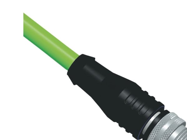 BTR NETCOM M12 5m, 5 m, Cat5e, M12, M12, M12, vihreä