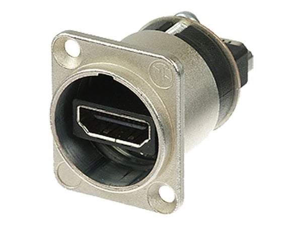 Neutrik NTR-NAHDMI-W, HDMI 1.3a, Sølv, ABS syntetisk, Messing, Nickel, Zink-stål, UL 94 V-0, -25 - 85 °C, 31 mm