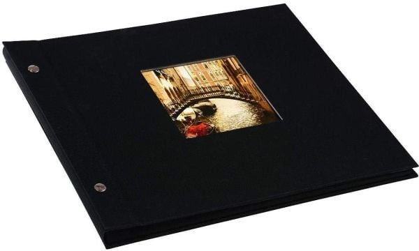 Goldbuch Bella Vista, Sort, 40 ark, Polyurethan, Papir, 300 mm, 250 mm, 1 stykker