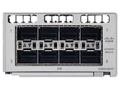 Cisco Catalyst 9300 Series Network Module - Utvidelsesmodul - 1Gb Ethernet/10Gb Ethernet/25Gb Ethernet SFP x 8