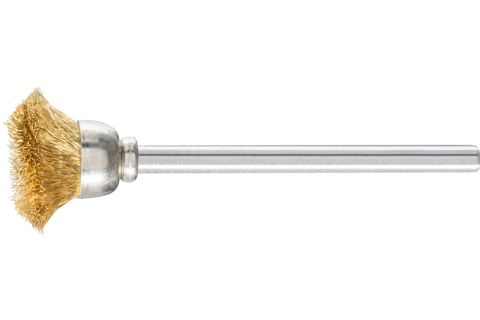 PFERD 43209253, Kopp stålbørste, 3 mm, 1,5 cm, Messing, 20000 RPM, 10 stykker