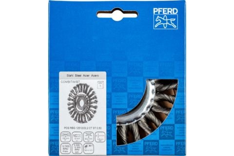 PFERD 43303010, Slipebørste, Universell, 12500 RPM, 2,22 cm, 12,5 cm, 12 mm